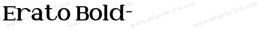 Erato Bold字体转换